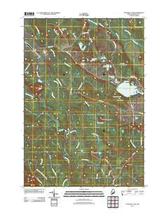 Schoodic Lake Maine Historical topographic map, 1:24000 scale, 7.5 X 7.5 Minute, Year 2011