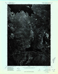 Scraggly Lake NE Maine Historical topographic map, 1:24000 scale, 7.5 X 7.5 Minute, Year 1975