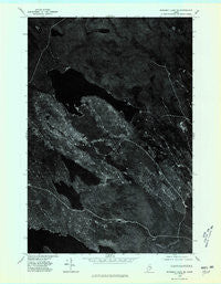 Scraggly Lake SE Maine Historical topographic map, 1:24000 scale, 7.5 X 7.5 Minute, Year 1975