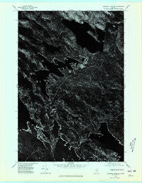 Scraggly Lake SW Maine Historical topographic map, 1:24000 scale, 7.5 X 7.5 Minute, Year 1975