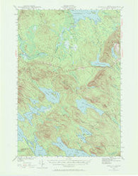 Scraggly Lake Maine Historical topographic map, 1:62500 scale, 15 X 15 Minute, Year 1941