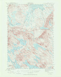 Scraggly Lake Maine Historical topographic map, 1:62500 scale, 15 X 15 Minute, Year 1941