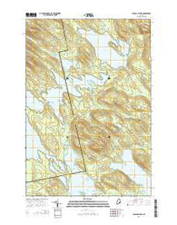 Scraggly Lake Maine Current topographic map, 1:24000 scale, 7.5 X 7.5 Minute, Year 2014