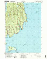 Seal Harbor Maine Historical topographic map, 1:24000 scale, 7.5 X 7.5 Minute, Year 1983