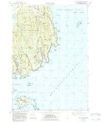 Seal Harbor Maine Historical topographic map, 1:24000 scale, 7.5 X 7.5 Minute, Year 1983