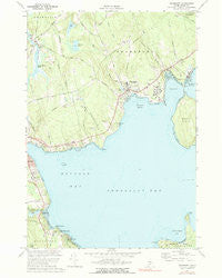 Searsport Maine Historical topographic map, 1:24000 scale, 7.5 X 7.5 Minute, Year 1973