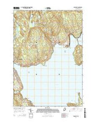 Searsport Maine Current topographic map, 1:24000 scale, 7.5 X 7.5 Minute, Year 2014
