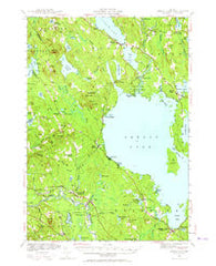 Sebago Lake Maine Historical topographic map, 1:62500 scale, 15 X 15 Minute, Year 1942