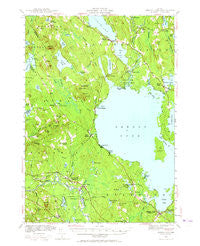 Sebago Lake Maine Historical topographic map, 1:62500 scale, 15 X 15 Minute, Year 1942