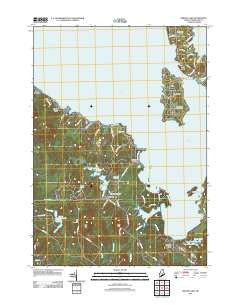 Sebago Lake Maine Historical topographic map, 1:24000 scale, 7.5 X 7.5 Minute, Year 2011