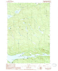 Sebec Lake East Maine Historical topographic map, 1:24000 scale, 7.5 X 7.5 Minute, Year 1988