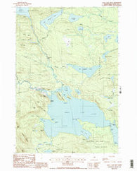 Sebec Lake West Maine Historical topographic map, 1:24000 scale, 7.5 X 7.5 Minute, Year 1988
