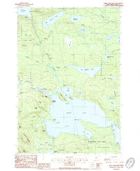 Sebec Lake West Maine Historical topographic map, 1:24000 scale, 7.5 X 7.5 Minute, Year 1988