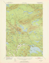 Sebec Lake Maine Historical topographic map, 1:62500 scale, 15 X 15 Minute, Year 1950