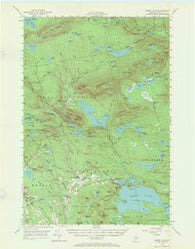 Sebec Lake Maine Historical topographic map, 1:62500 scale, 15 X 15 Minute, Year 1950