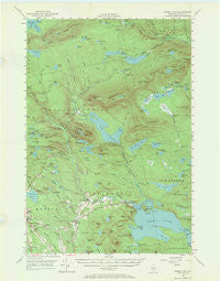 Sebec Lake Maine Historical topographic map, 1:62500 scale, 15 X 15 Minute, Year 1950