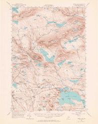 Sebec Lake Maine Historical topographic map, 1:62500 scale, 15 X 15 Minute, Year 1950