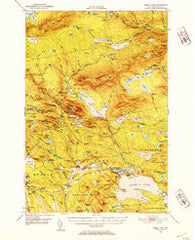 Sebec Lake Maine Historical topographic map, 1:62500 scale, 15 X 15 Minute, Year 1950