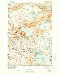 Sebec Lake Maine Historical topographic map, 1:62500 scale, 15 X 15 Minute, Year 1950
