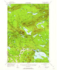 Sebec Lake Maine Historical topographic map, 1:62500 scale, 15 X 15 Minute, Year 1950