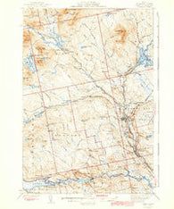 Sebec Maine Historical topographic map, 1:62500 scale, 15 X 15 Minute, Year 1943