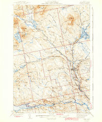Sebec Maine Historical topographic map, 1:62500 scale, 15 X 15 Minute, Year 1943