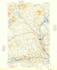 Sebec Maine Historical topographic map, 1:62500 scale, 15 X 15 Minute, Year 1943