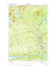 Sebec Maine Historical topographic map, 1:62500 scale, 15 X 15 Minute, Year 1940