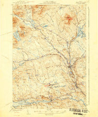 Sebec Maine Historical topographic map, 1:62500 scale, 15 X 15 Minute, Year 1943