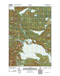 Sebec Lake West Maine Historical topographic map, 1:24000 scale, 7.5 X 7.5 Minute, Year 2011