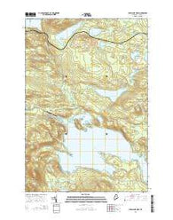 Sebec Lake West Maine Current topographic map, 1:24000 scale, 7.5 X 7.5 Minute, Year 2014