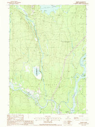 Seboeis Maine Historical topographic map, 1:24000 scale, 7.5 X 7.5 Minute, Year 1988