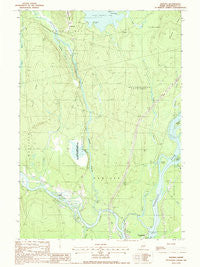 Seboeis Maine Historical topographic map, 1:24000 scale, 7.5 X 7.5 Minute, Year 1988
