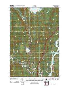 Seboeis Maine Historical topographic map, 1:24000 scale, 7.5 X 7.5 Minute, Year 2011