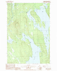 Seboeis Lake Maine Historical topographic map, 1:24000 scale, 7.5 X 7.5 Minute, Year 1988