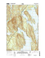 Seboeis Lake Maine Current topographic map, 1:24000 scale, 7.5 X 7.5 Minute, Year 2014