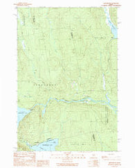 Seboomook Maine Historical topographic map, 1:24000 scale, 7.5 X 7.5 Minute, Year 1989