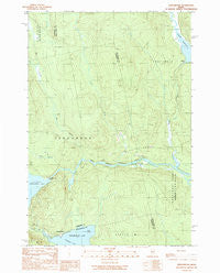 Seboomook Maine Historical topographic map, 1:24000 scale, 7.5 X 7.5 Minute, Year 1989
