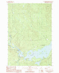 Seboomook Lake West Maine Historical topographic map, 1:24000 scale, 7.5 X 7.5 Minute, Year 1989