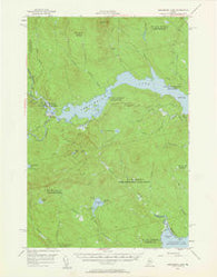Seboomook Lake Maine Historical topographic map, 1:62500 scale, 15 X 15 Minute, Year 1954