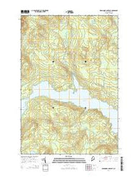 Seboomook Lake East Maine Current topographic map, 1:24000 scale, 7.5 X 7.5 Minute, Year 2014