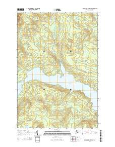 Seboomook Lake East Maine Current topographic map, 1:24000 scale, 7.5 X 7.5 Minute, Year 2014