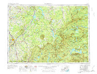 Sherbrook Maine Historical topographic map, 1:250000 scale, 1 X 2 Degree, Year 1976