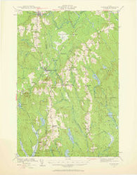 Sherman Maine Historical topographic map, 1:62500 scale, 15 X 15 Minute, Year 1940