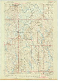 Sherman Maine Historical topographic map, 1:62500 scale, 15 X 15 Minute, Year 1942