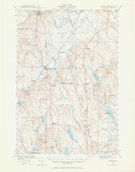 Sherman Maine Historical topographic map, 1:62500 scale, 15 X 15 Minute, Year 1940