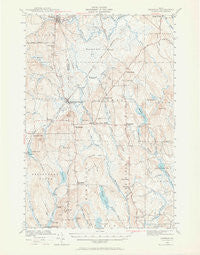 Sherman Maine Historical topographic map, 1:62500 scale, 15 X 15 Minute, Year 1940