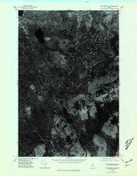 Shin Pond NE Maine Historical topographic map, 1:24000 scale, 7.5 X 7.5 Minute, Year 1975