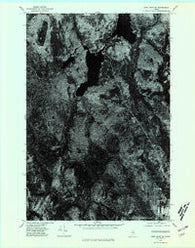 Shin Pond SE Maine Historical topographic map, 1:24000 scale, 7.5 X 7.5 Minute, Year 1975
