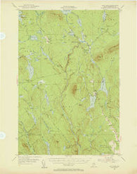 Shin Pond Maine Historical topographic map, 1:62500 scale, 15 X 15 Minute, Year 1954